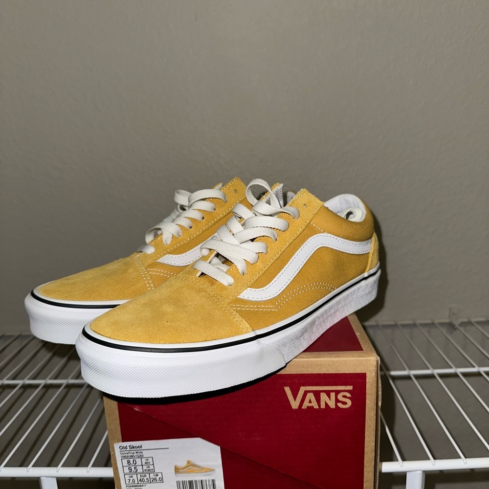 Vans Classic Yellow and White Sneakers